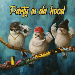 Party In Da Hood Greeting Card