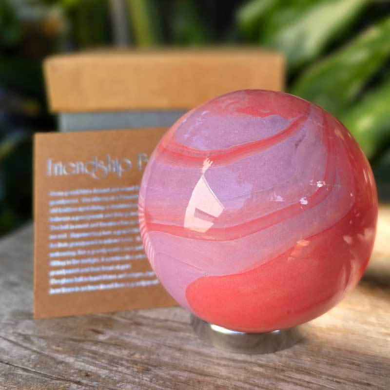 Friendship Ball Pink Swirls