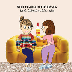 Lucy Loves Life Card - Real Friends Offer Gin