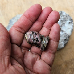 Rhodonite Pocket Crystal Buddha - Compassion