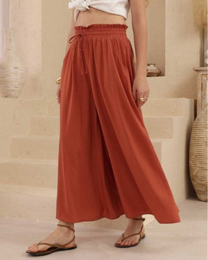 Frankie Wide Leg Pants – Terracotta