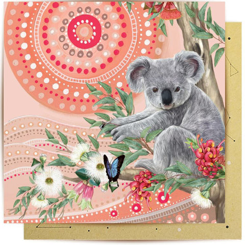 Sacred Country Koala Greeting Card