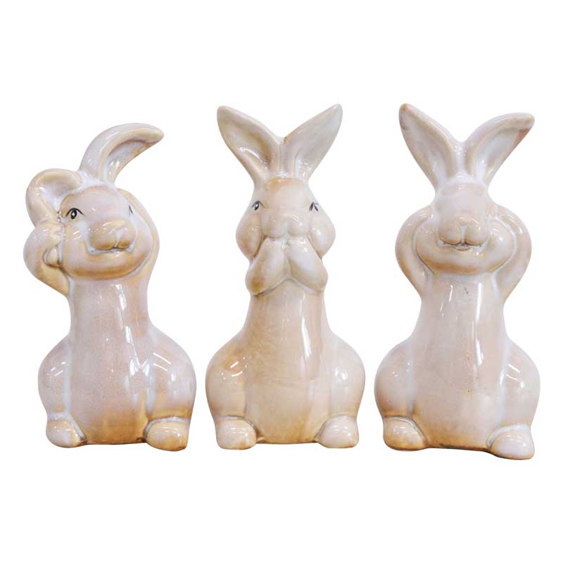 See No Evil, Hear No Evil, Speak No Evil Rabbits