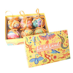Gift Boxed Set of 6 Christmas Bauble Ornament - by Bundjalung woman, Holly Sanders
