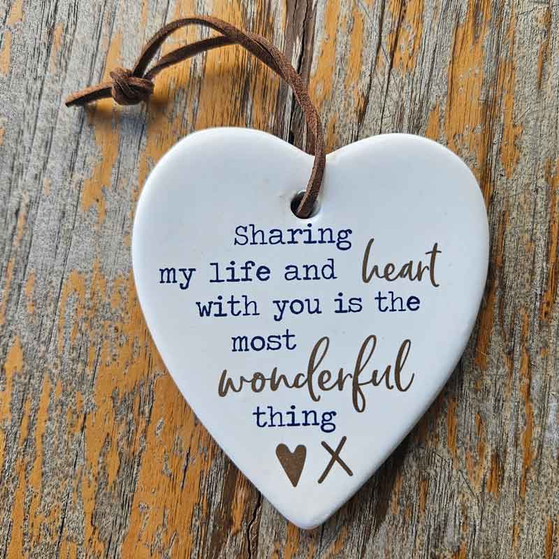 Share Life Hanging Heart Ornament