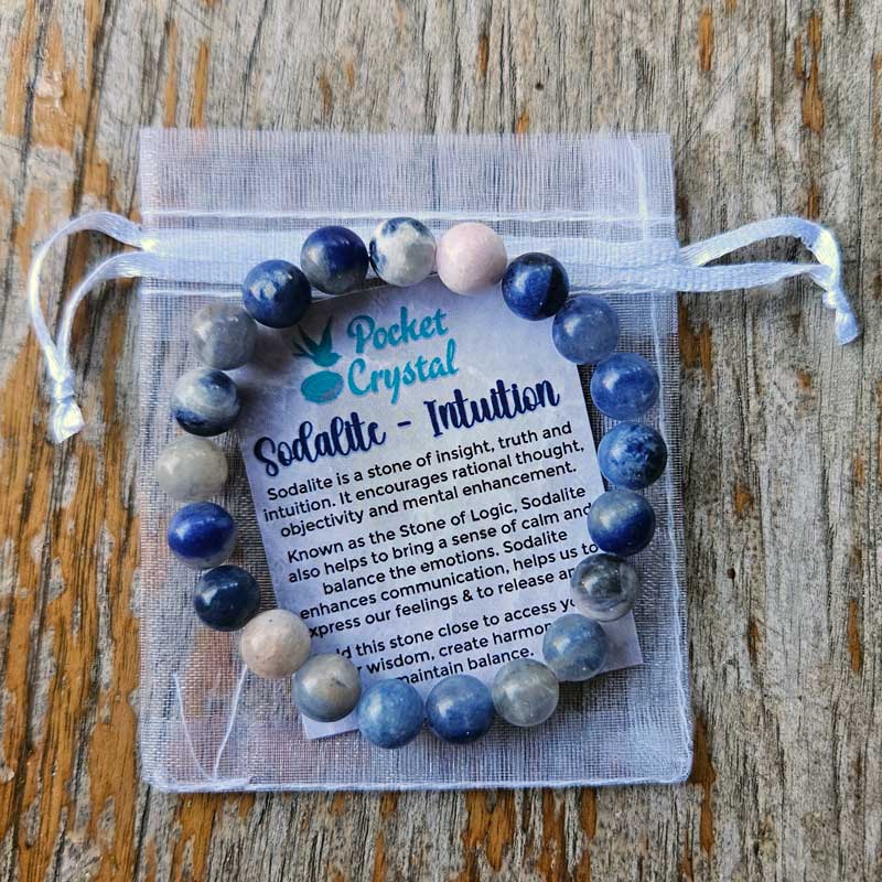 Sodalite Crystal Stretch Bracelet