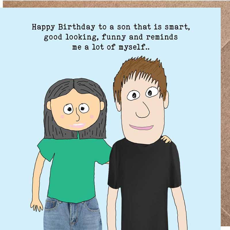 Lucy Loves Life Card -  Happy Birthday Son