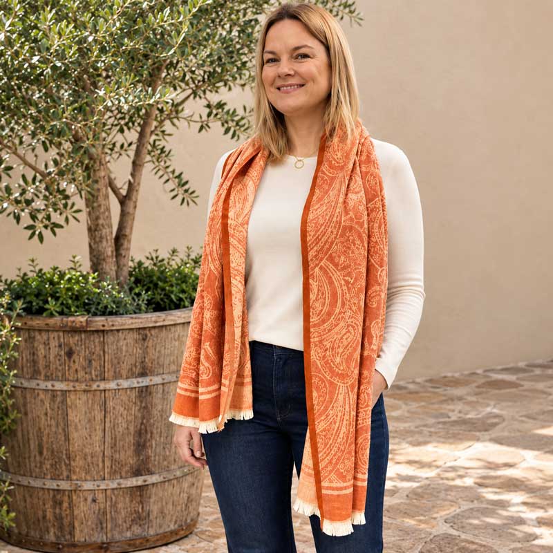 Soraya Scarf - Terracotta