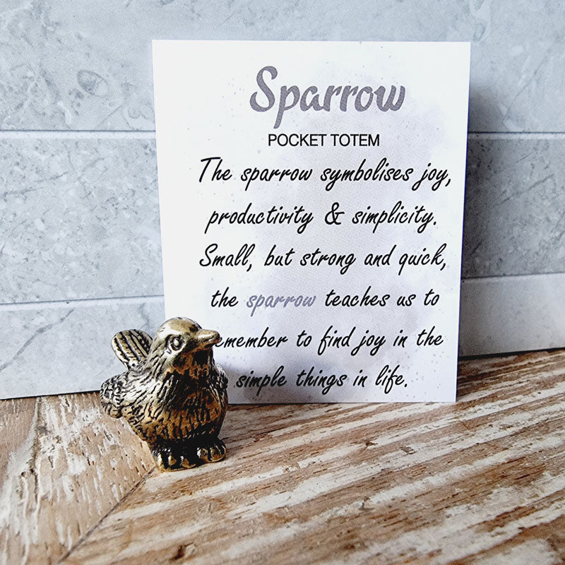 Sparrow Pocket Totem - Joy & Simplicity
