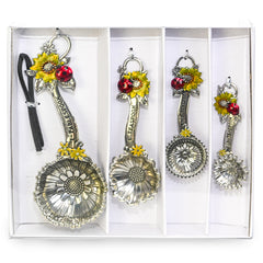 Set of 4 Metal Ladybug Measuring Spoons Gift Boxed