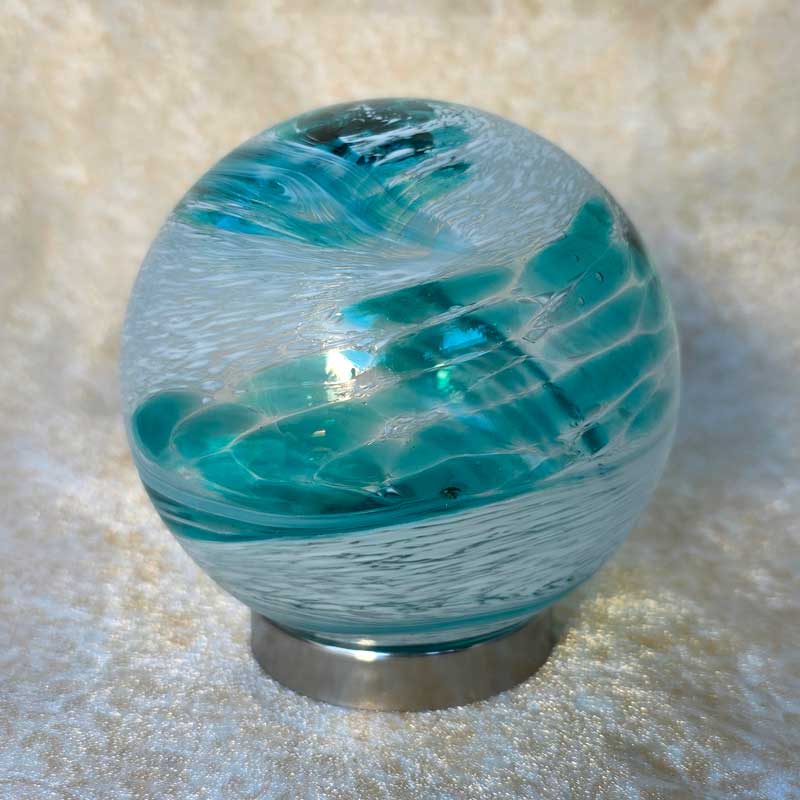 Friendship Ball Teal Ocean Swirl