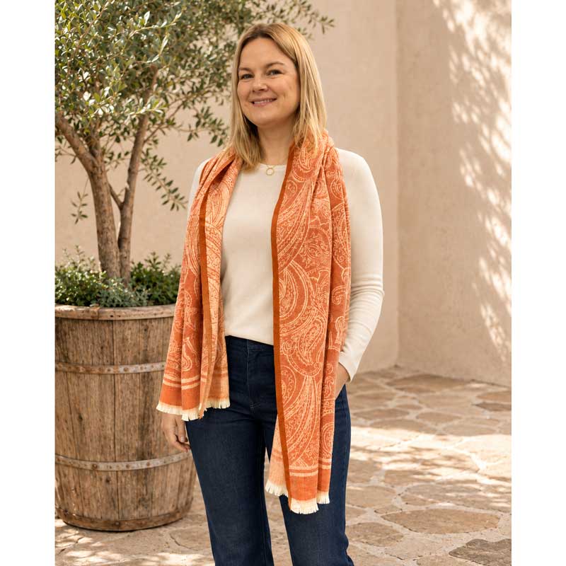 Soraya Scarf - Terracotta