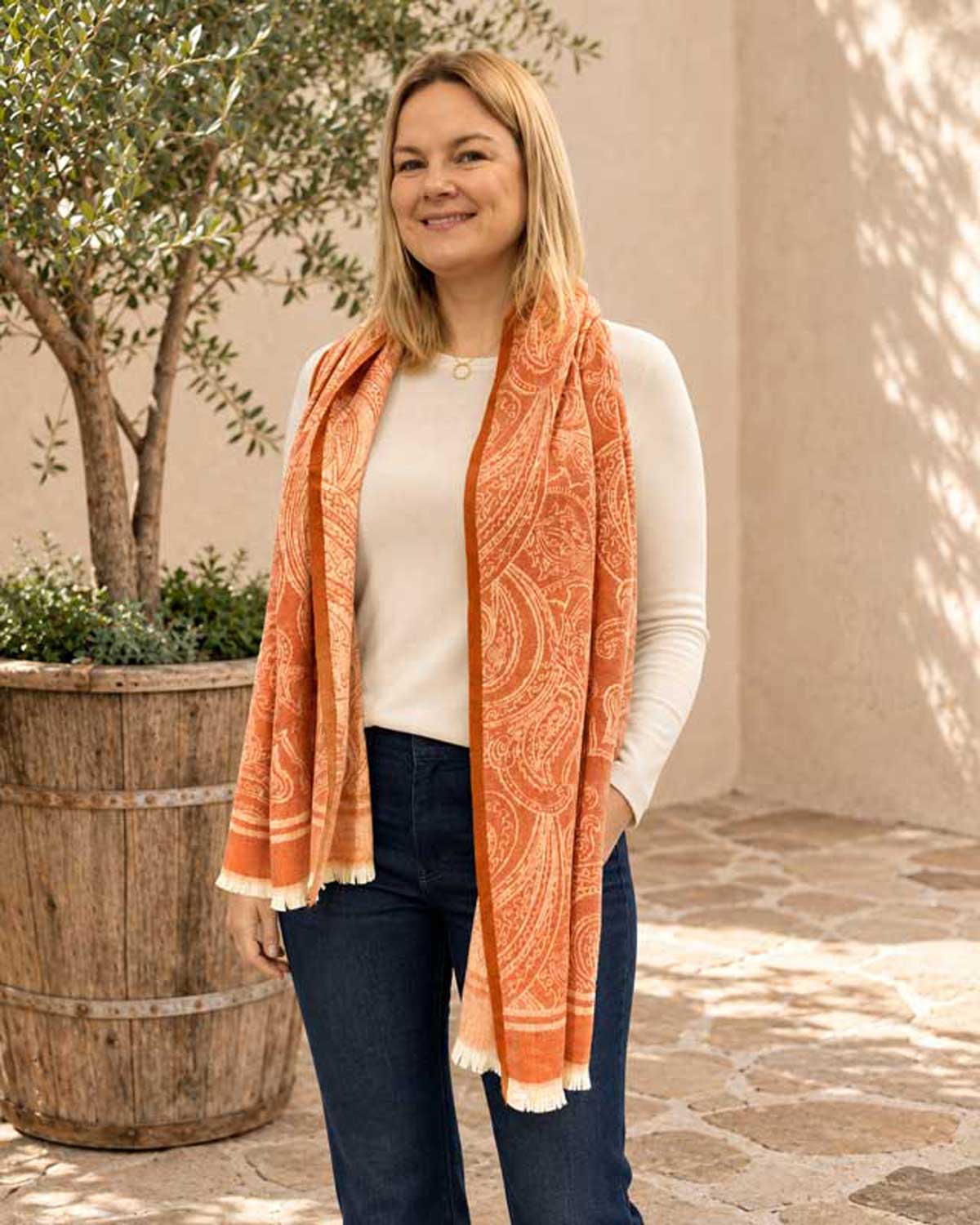 Soraya Scarf - Terracotta