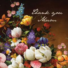 Thank You Mum Florals Greeting Card