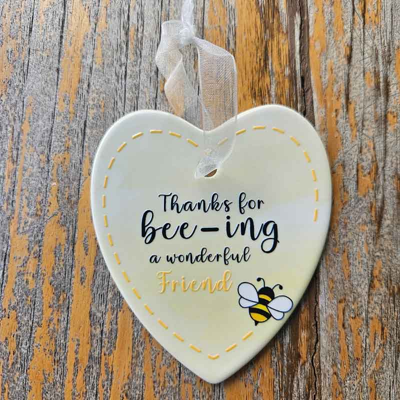 Bee Hanging Heart Friends