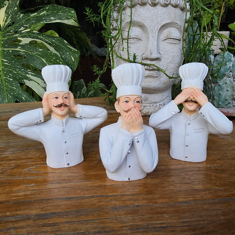 Three Wise Chefs - Hear No Evil, See No Evil, Speak No Evil