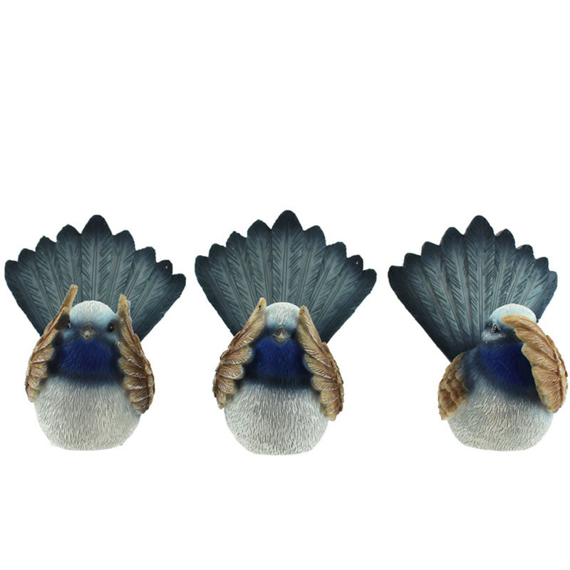 See No Evil, Hear No Evil, Speak No Evil Blue Wren