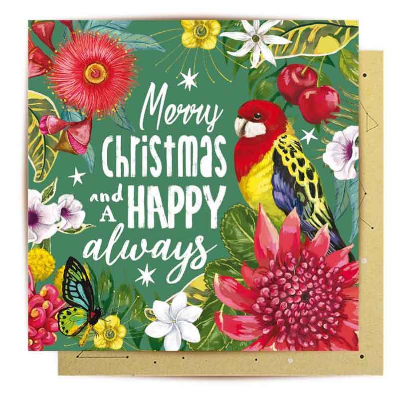 Tropicana Australiana Christmas Greeting Card