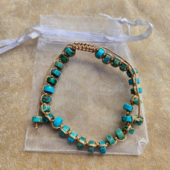 Turquoise Natural Stone Adjustable Bracelet