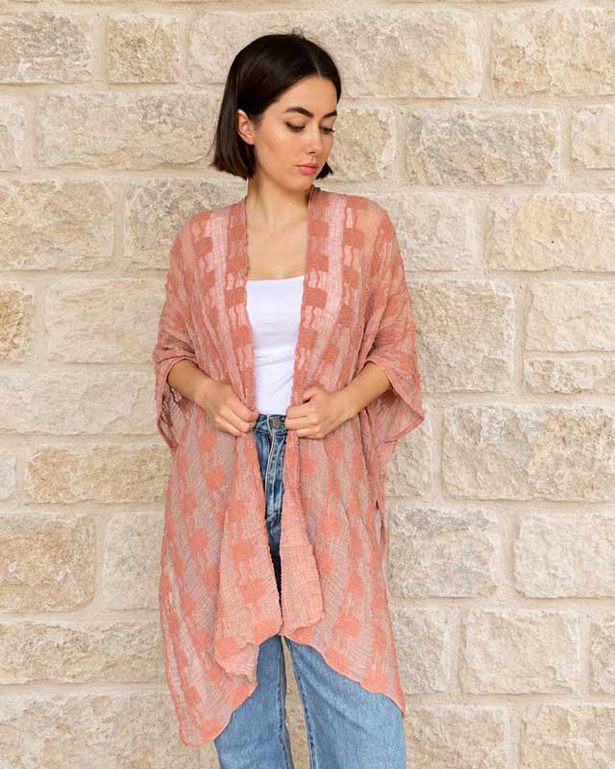 Tuscan Dreams Kimono - Terracotta