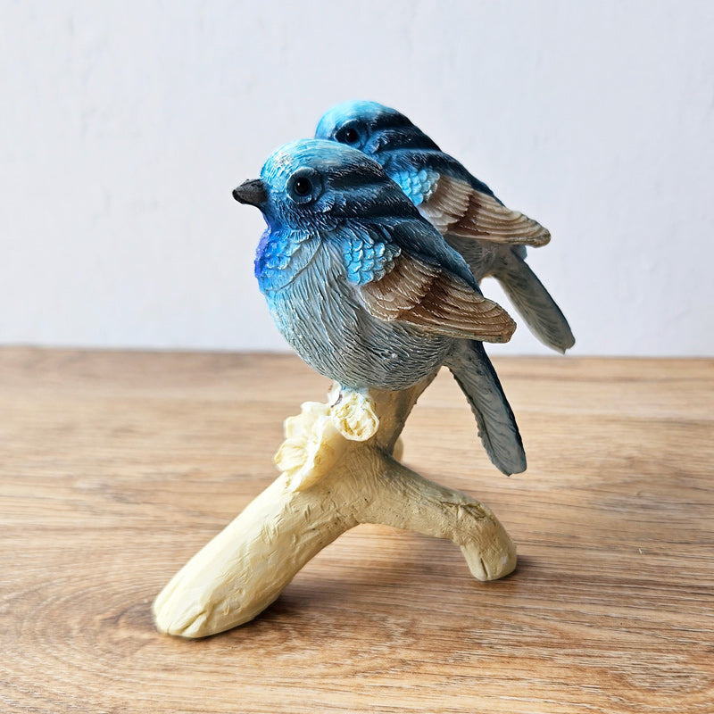 Blue Wrens Let's Stick Together Figurine