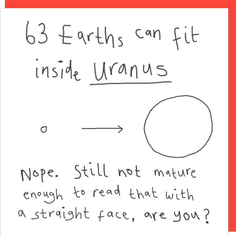 Rosie Made A Thing Card - Uranus