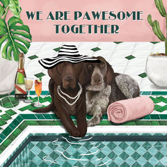 We Are Pawesome Together Greeting Card