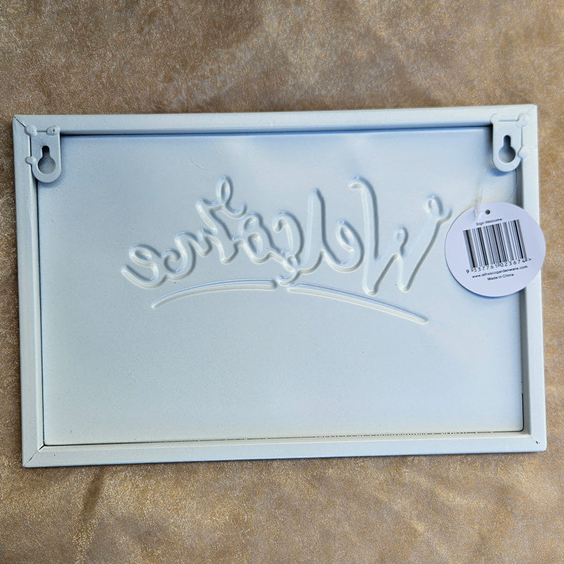 Welcome Garden Sign - Metal