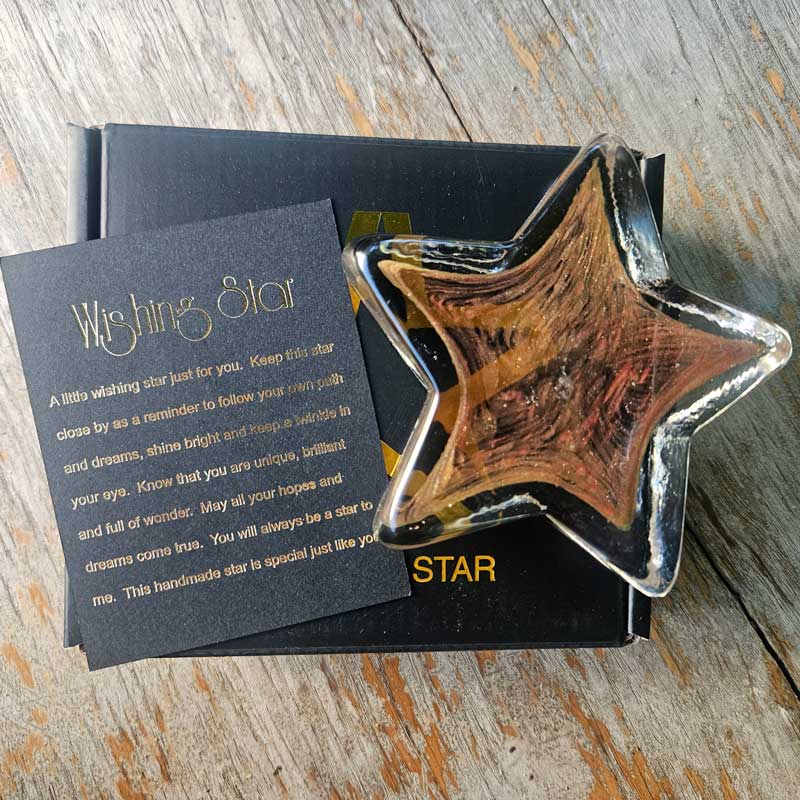 Glass Wishing Star - Gold