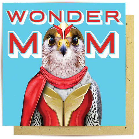 Wonder Falcon Wonder Mum Greeting Card