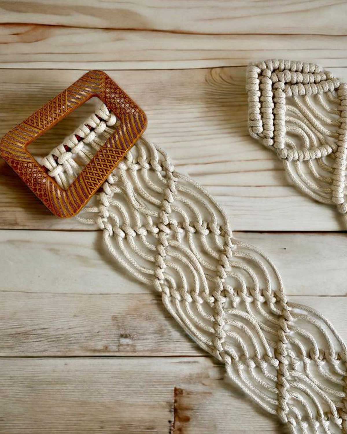 Desert Days Macramé Belt – Natural