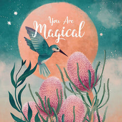 You Are Magical Kingfisher Greeting Card