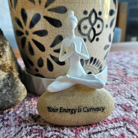 Your Energy Is Currency Inspo Figurine
