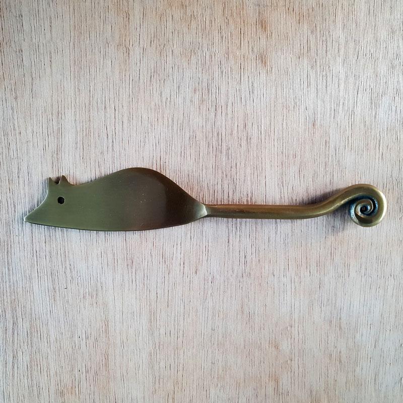 Antique Gold Mouse Cheese Knife - The Chic Nest