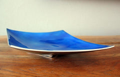 Blue Angular Platter - The Chic Nest