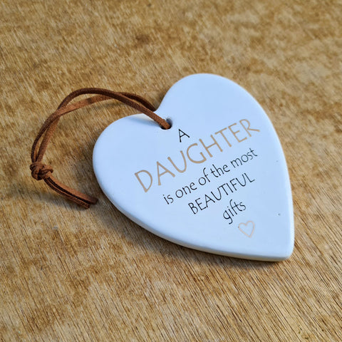 Daughter Hanging Heart Ornament