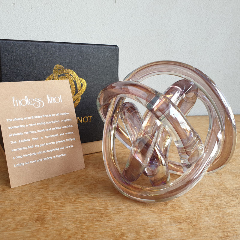 Endless Knot Pink Metallic - The Chic Nest