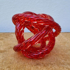 Endless Knot Classic Red Rope Twist