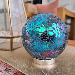 Sister Friendship Ball Aqua Mosaic Sparkle