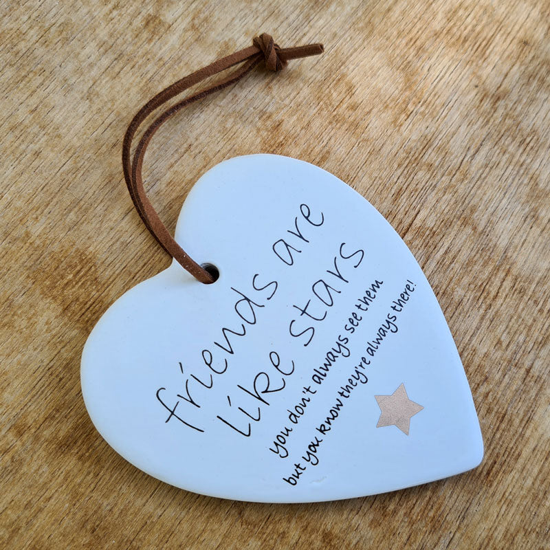 Hanging Heart Friends Are Like Stars Ornament