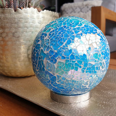 Friendship Ball Mosaic Light Blue Sparkle - The Chic Nest