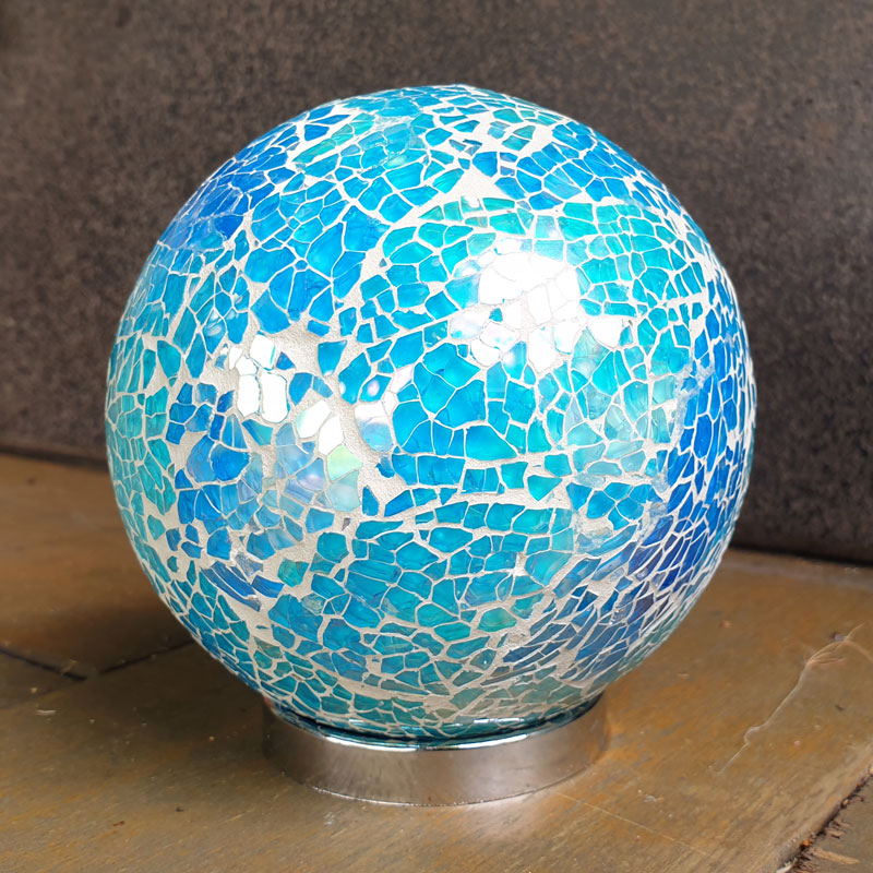 Friendship Ball Mosaic Light Blue Sparkle - The Chic Nest