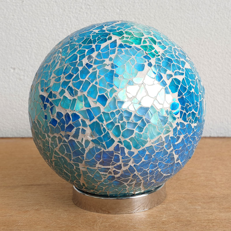 Friendship Ball Mosaic Light Blue Sparkle - The Chic Nest