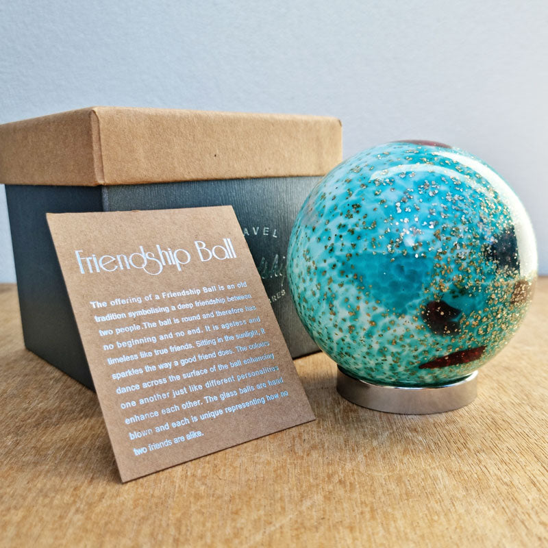 Friendship Ball Turquoise Patterned