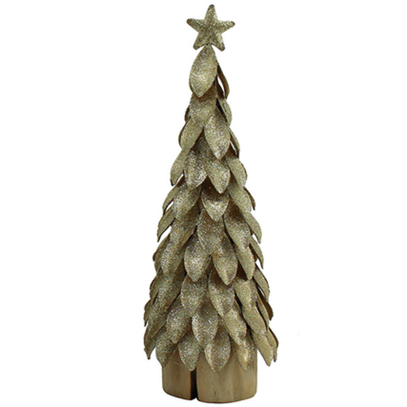 Gold Christmas Tree - The Chic Nest