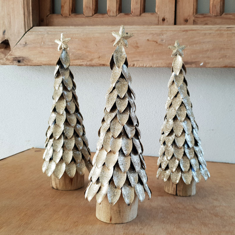 Gold Christmas Tree - The Chic Nest