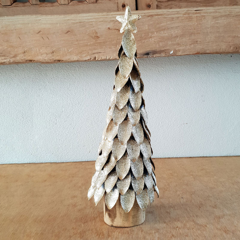 Gold Christmas Tree - The Chic Nest