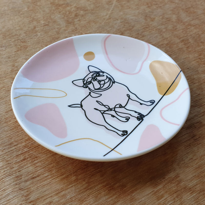 Linear Design Dog Trinket Dish - The Chic Nest