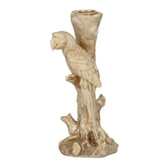 Paulie Parrot Gold Candle Holder
