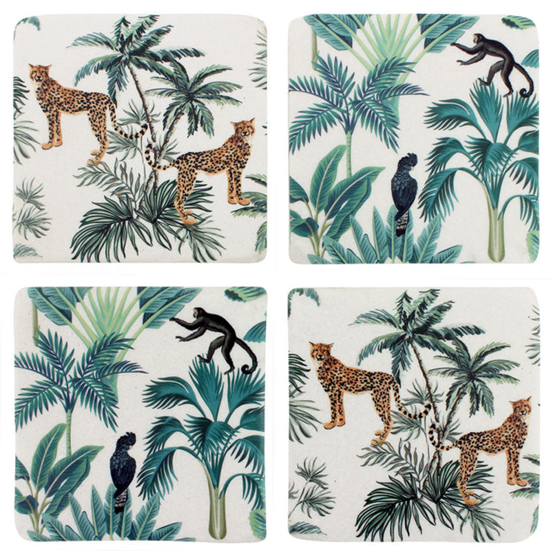 Jungle Friends Set of 4 Coasters